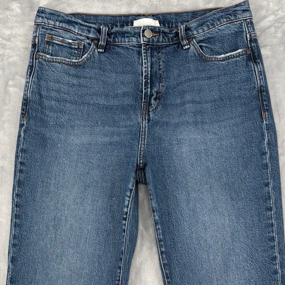 Habitual Jeans Womens 14/32 (33x26.5) Distressed Lennox Deep River‎ Straight Leg